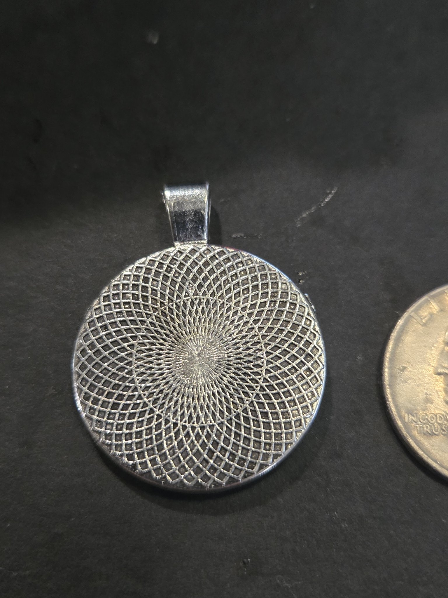 Back view of stock 202 key resin pendant